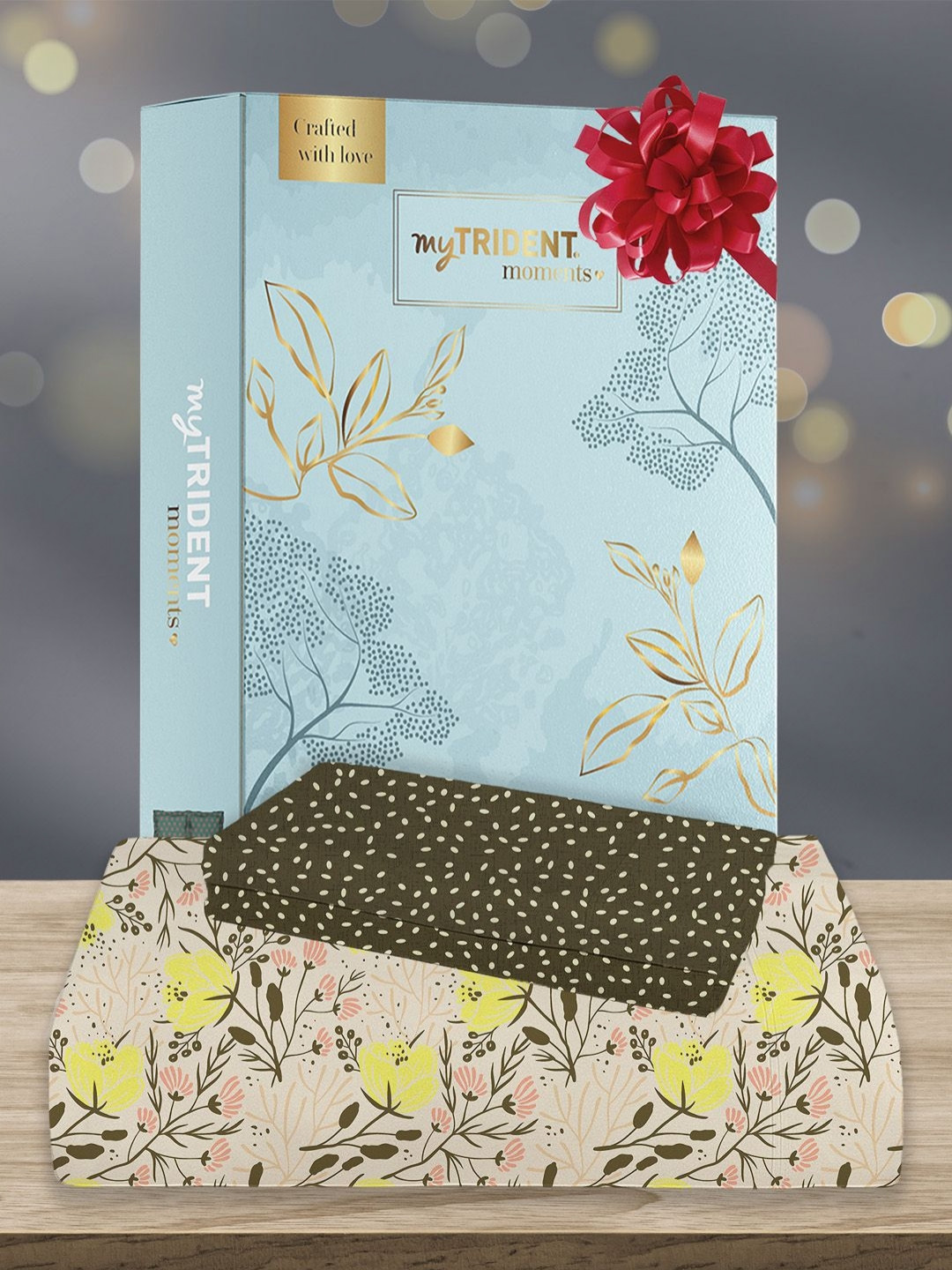 MYTRIDENT Moments Yellow Floral Pure Cotton 120 TC Queen Bedsheet with 2 Pillow Covers-90 x 100 inches