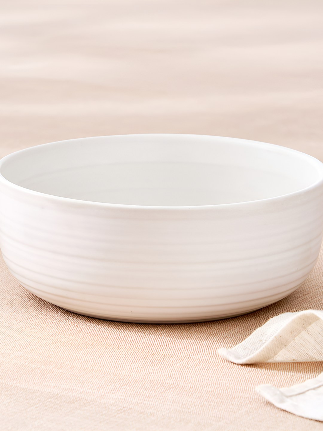 Home Centre Natura Albus White Stoneware Cereal Bowl 680ml