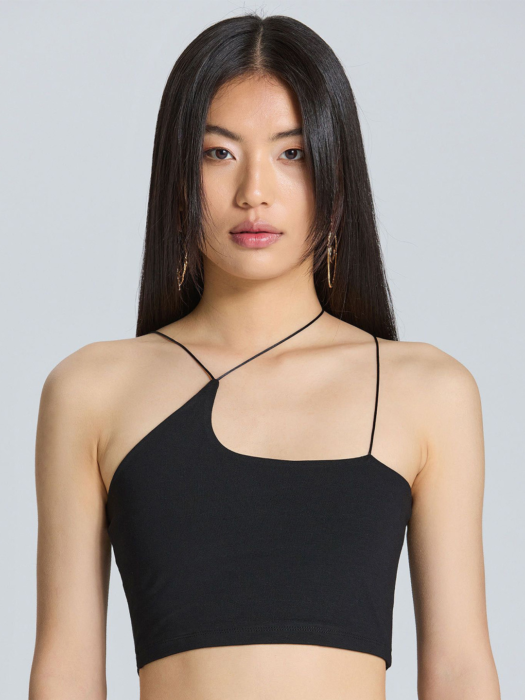 ZOMODA Women Solid V-Neck Top