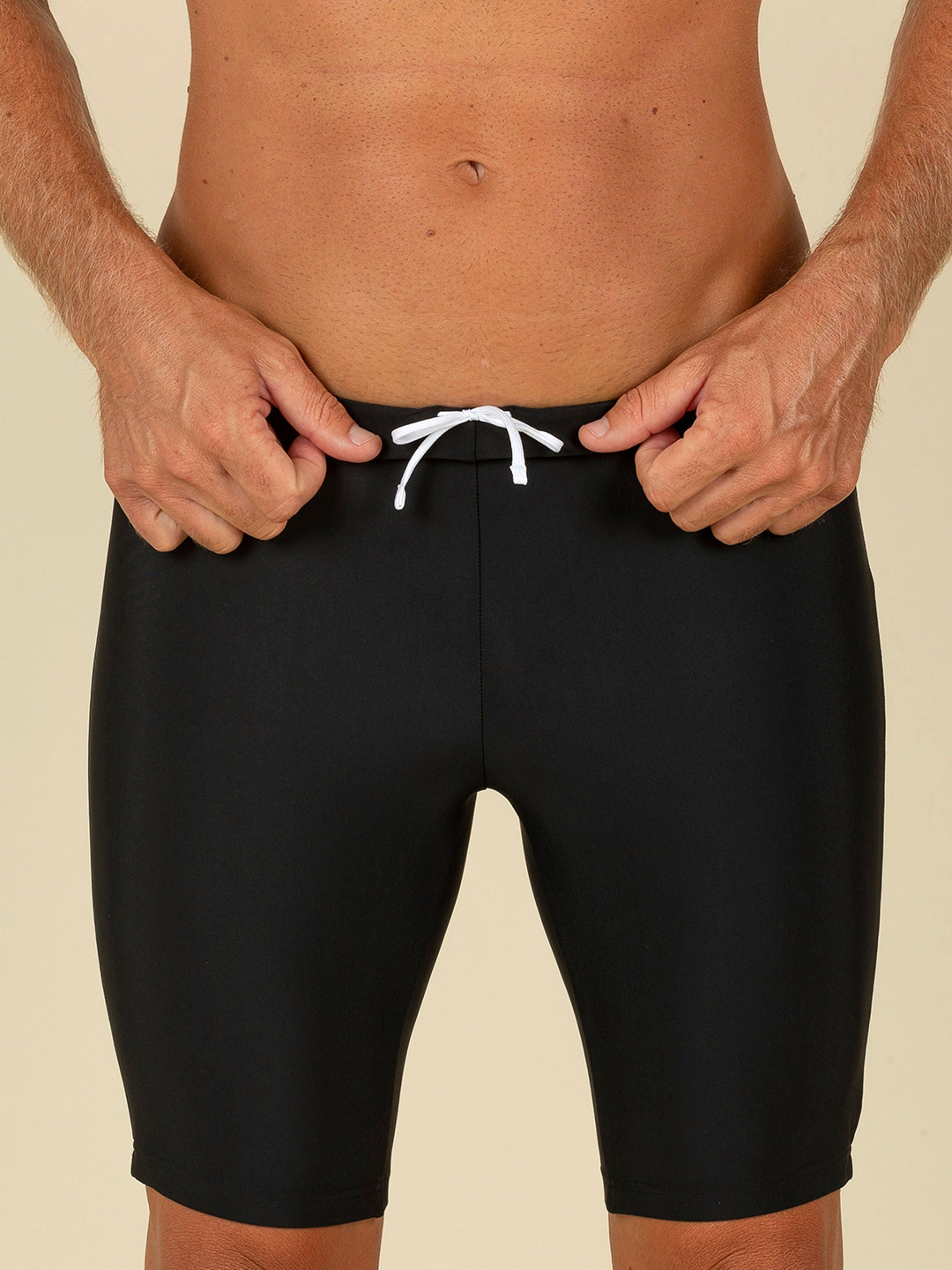 Decathlon NABAIJI Mens Black Quick-Dry Swimming Jammers