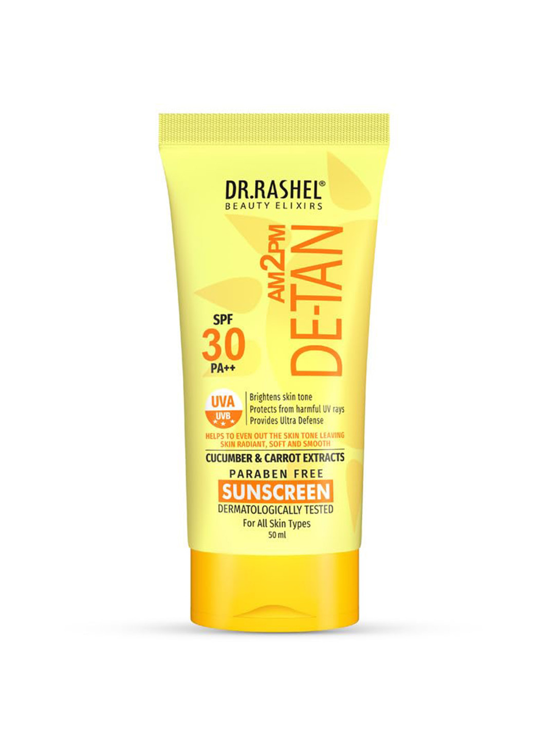 DR.RASHEL De-Tan SPF 30 PA++ With Cucumber For Face & Body Sunscreen 50 ml