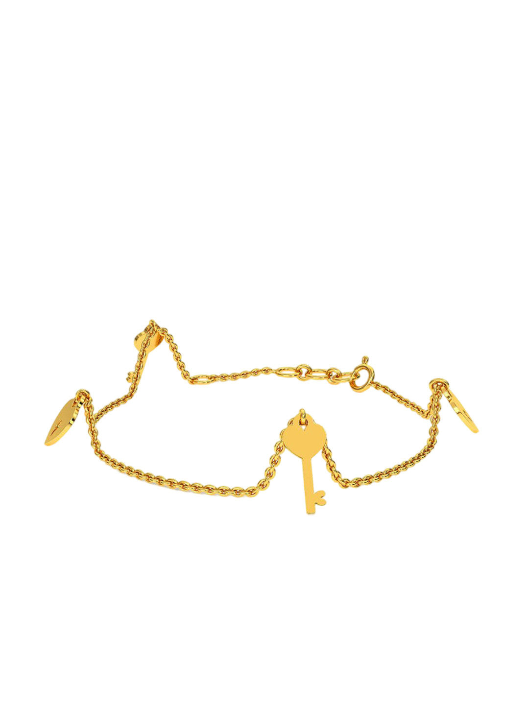 KISNA DIAMOND AND GOLD JEWELLERY 18KT Yellow Gold Bracelet Gold 1.73 Gm