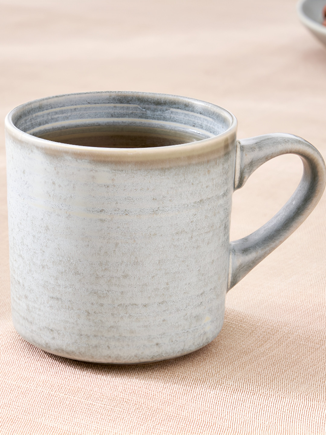 Home Centre Grey Stoneware Matte Coffee Mug - 400ml