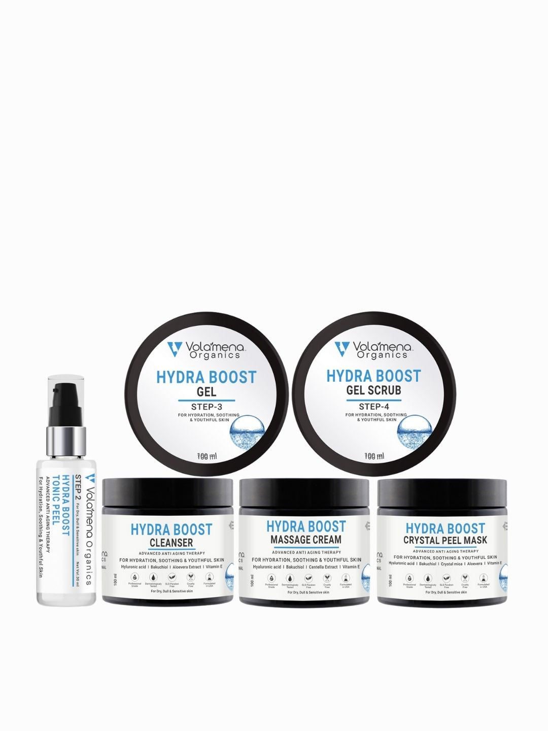 Volamena 6 Step Hydra Boost Facial Kit- 530ml