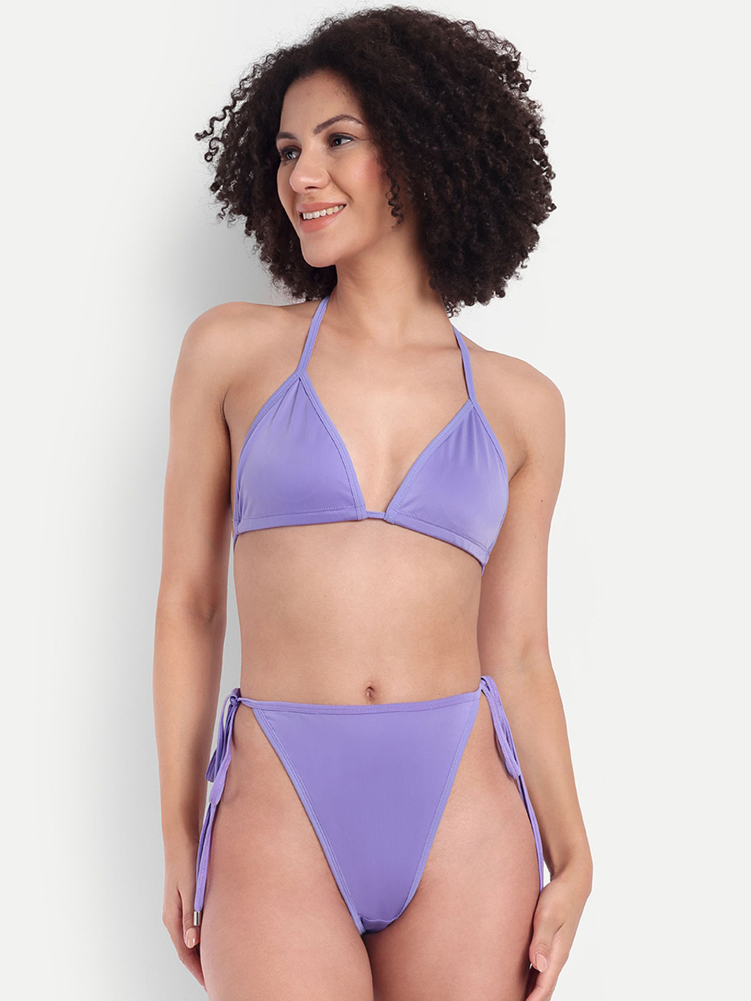 So What Women Tie-Ups Bikini Set with Sarong