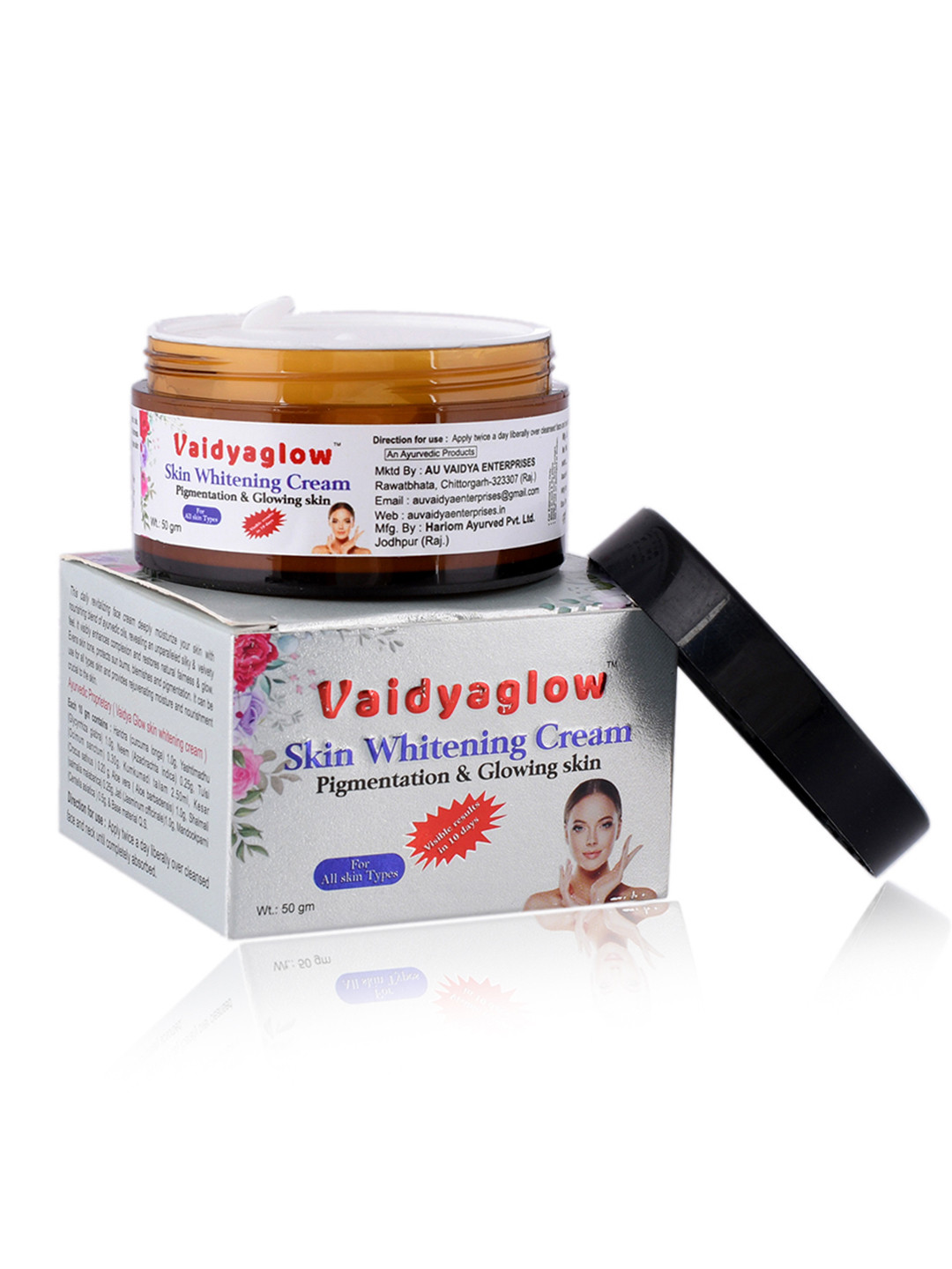 Vaidyaglow Skin Whitening Cream For Pigmentation & Glowing Skin 50 g
