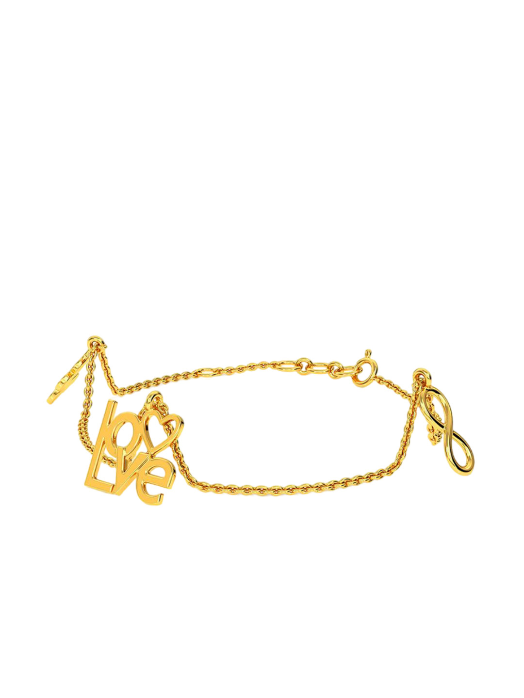 KISNA DIAMOND AND GOLD JEWELLERY 14KT Love Alphabets Chantal Bracelet