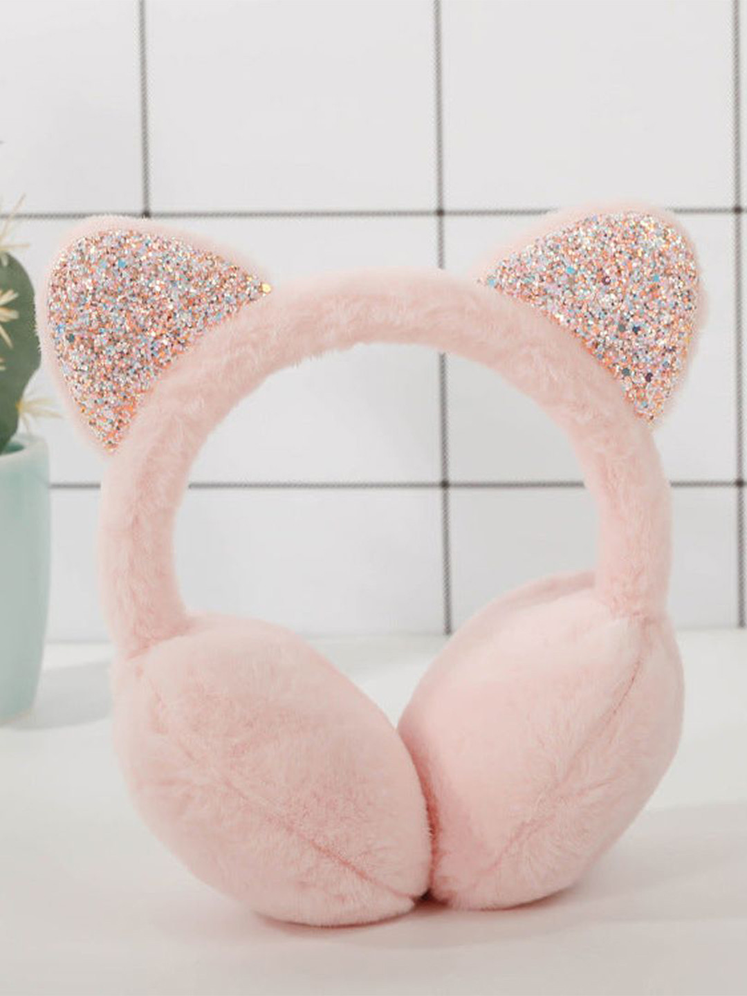 SYGA Girls Kitty-Design Cold Protection Chill Wrap Earmuffs Headband