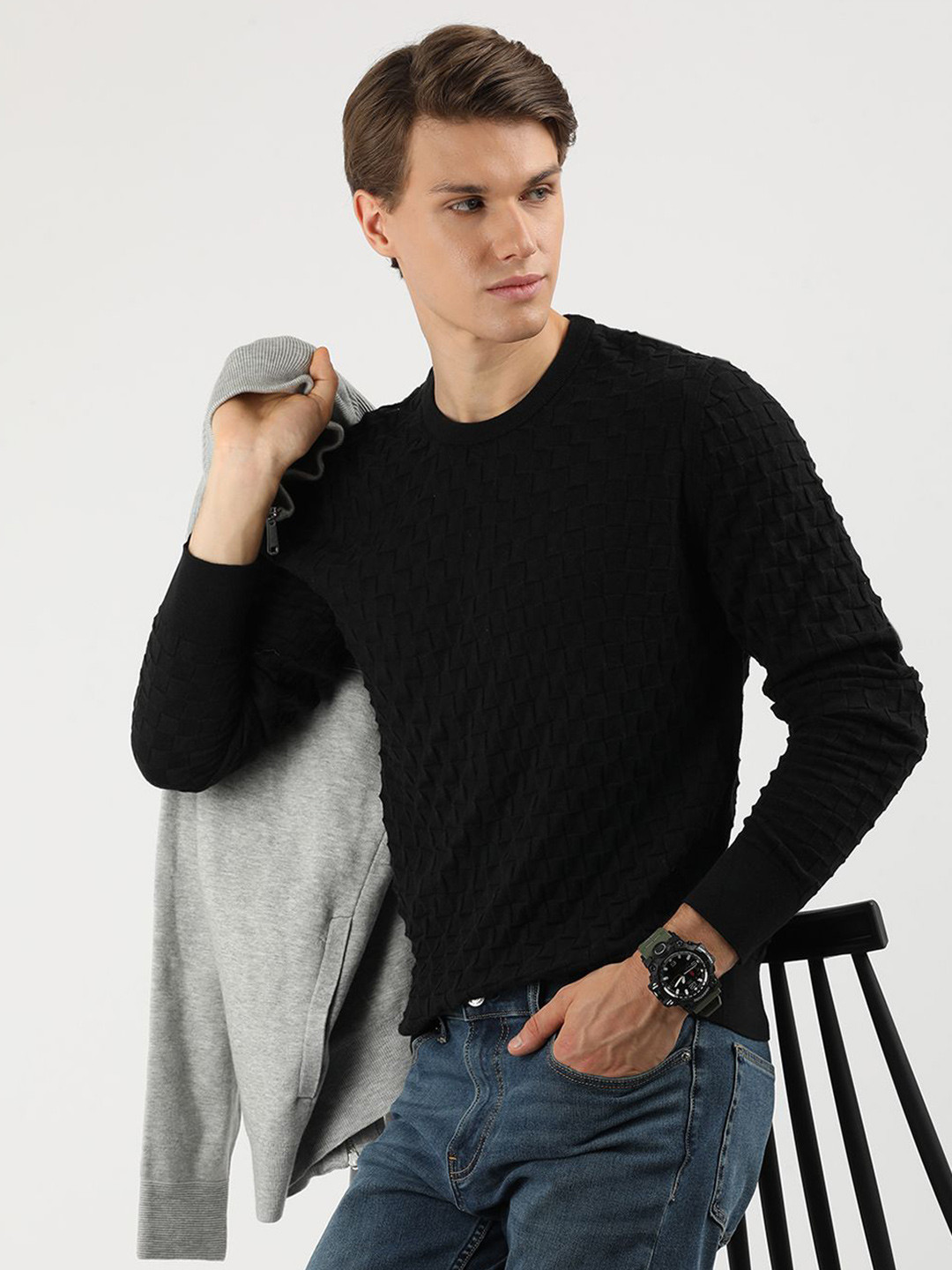 Calvin Klein Jeans Men Cotton Men Pullover Sweaters