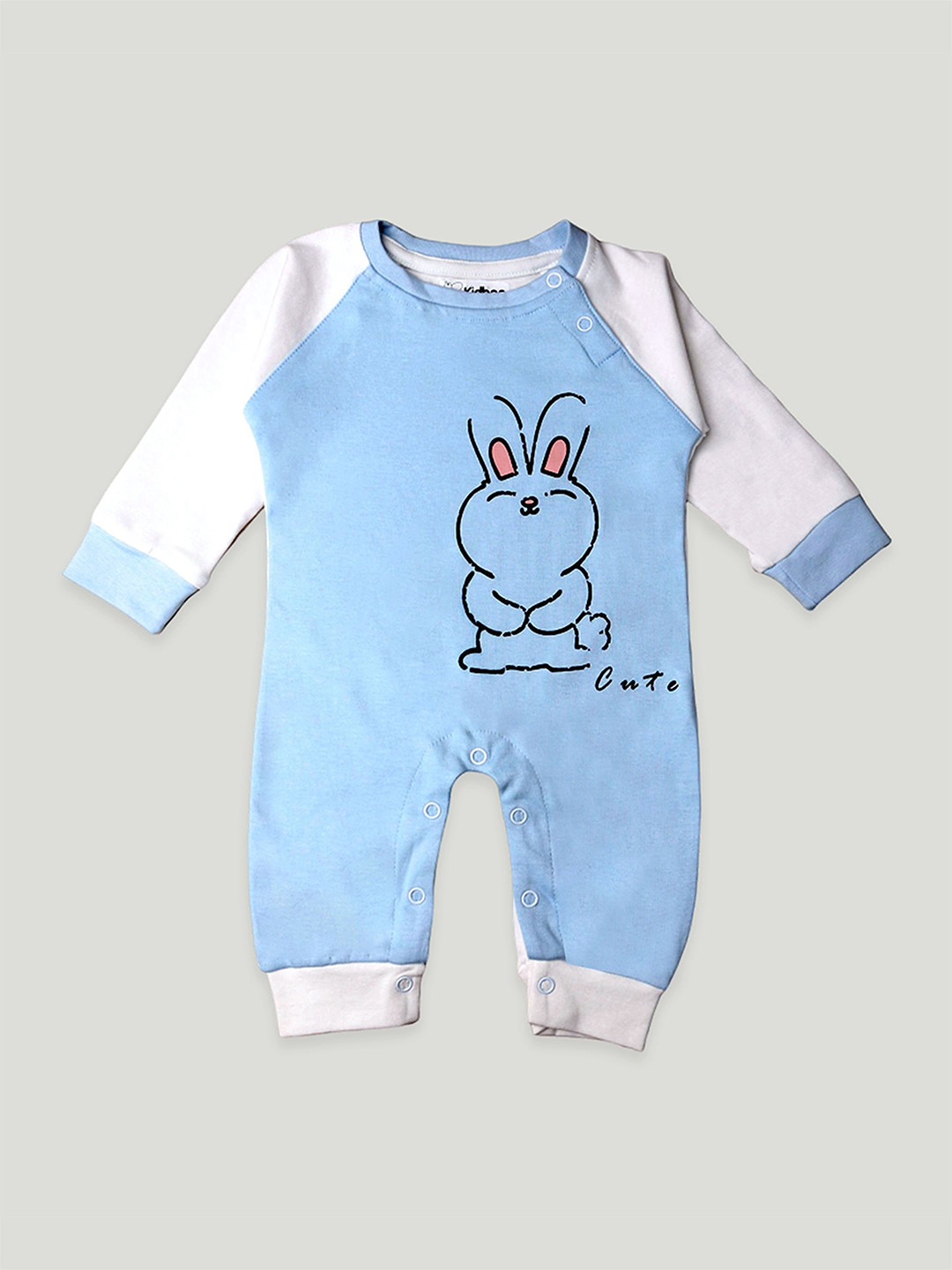 Kidbea Infant Graphic Printed Organic Cotton Romper