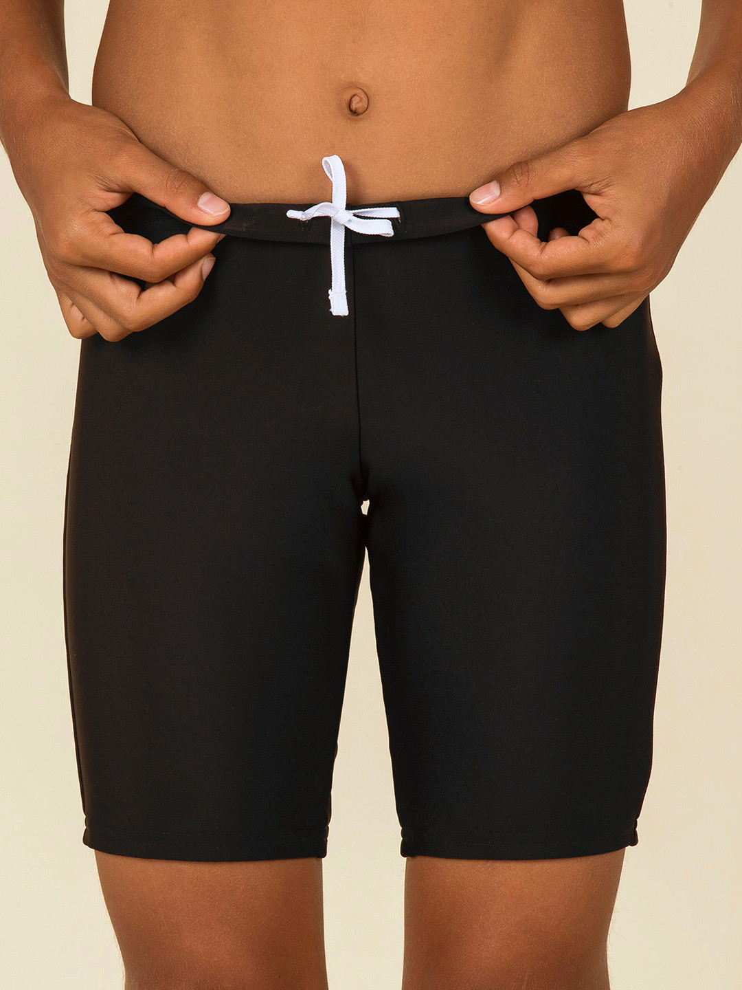 Decathlon NABAIJI Boys Black Quick-Dry Swimming Jammer