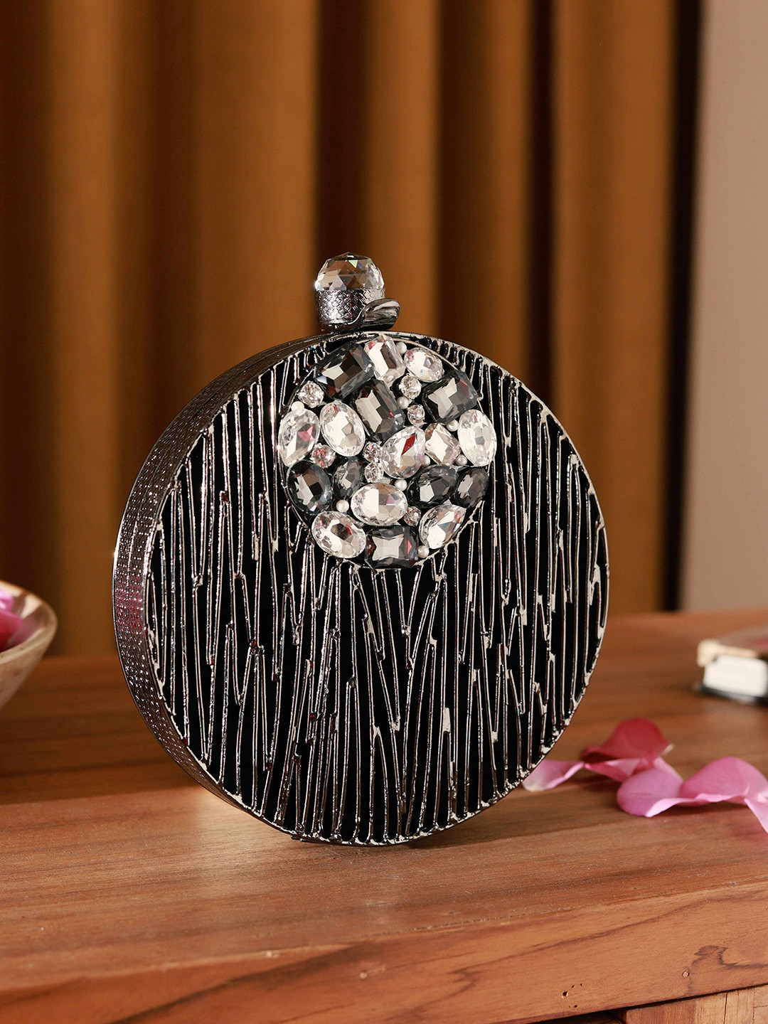 THE TAN CLAN Aashna Embellished Box Clutch