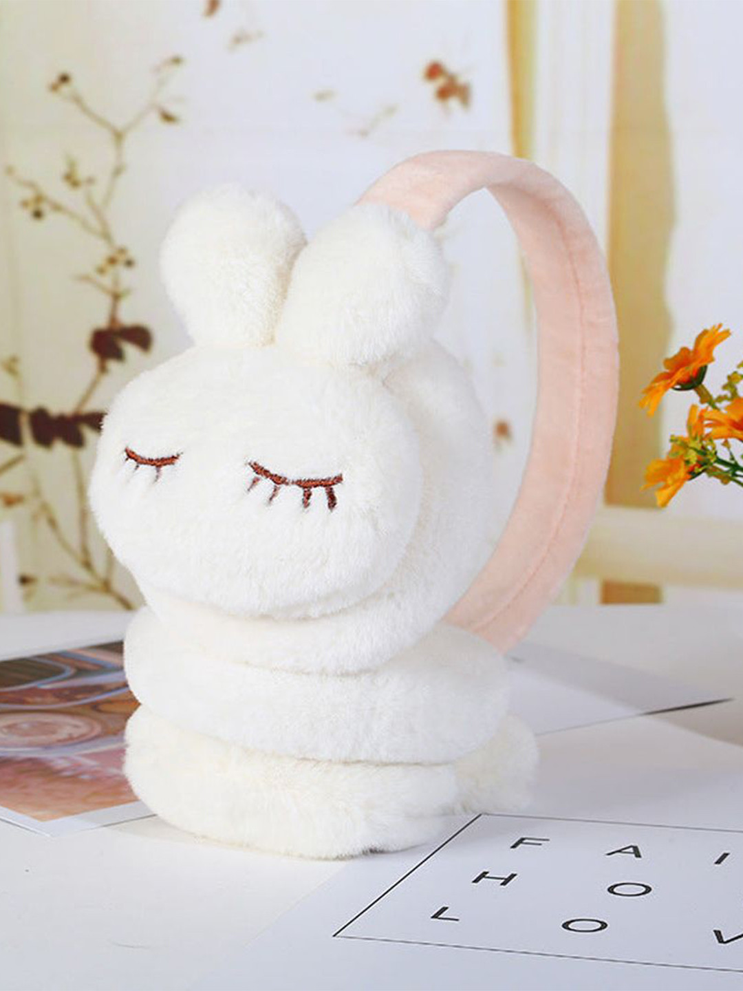 SYGA Girls Rabbit Design Cold Protection Chill Wrap Earmuffs Headband