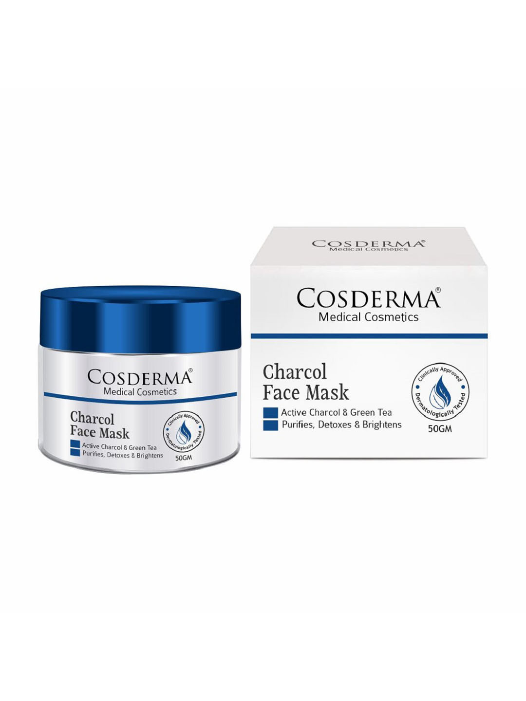 COSDERMA Activated Charcoal Face Mask With Green Tea-50g