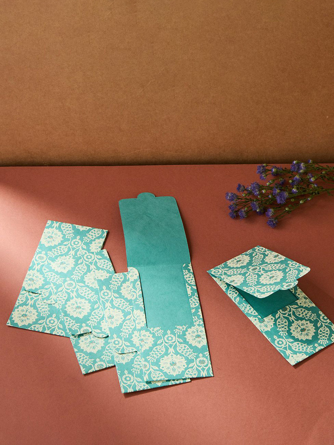 Fabindia Set Of 5 Self Design Sarkhaab Envelope