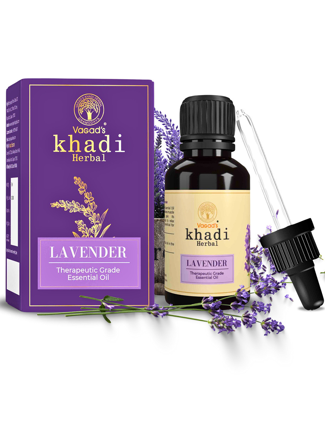 Vagads Khadi Lavender Essential Oil-15ml