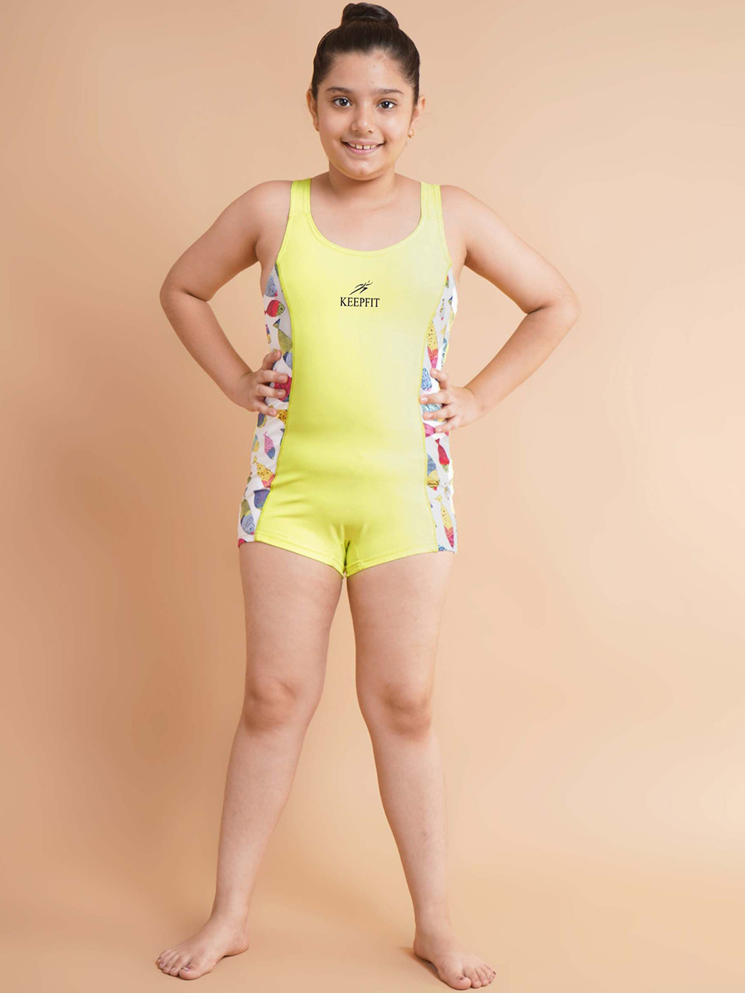 Keepfit Girls Round Neck Legsuit