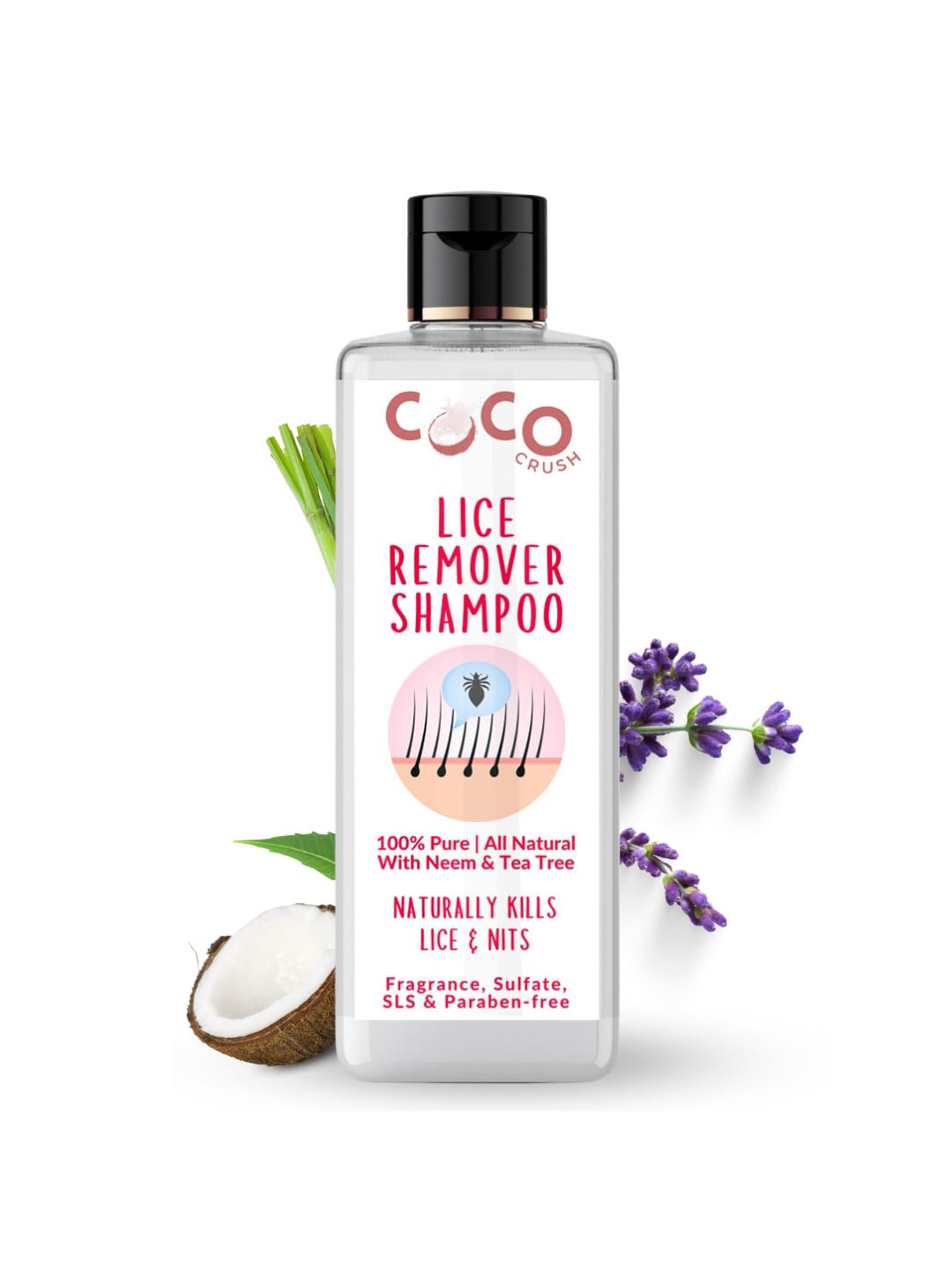 Coco Crush Lice Remover Shampoo With Tea Tree & Neem Oil 50 ml
