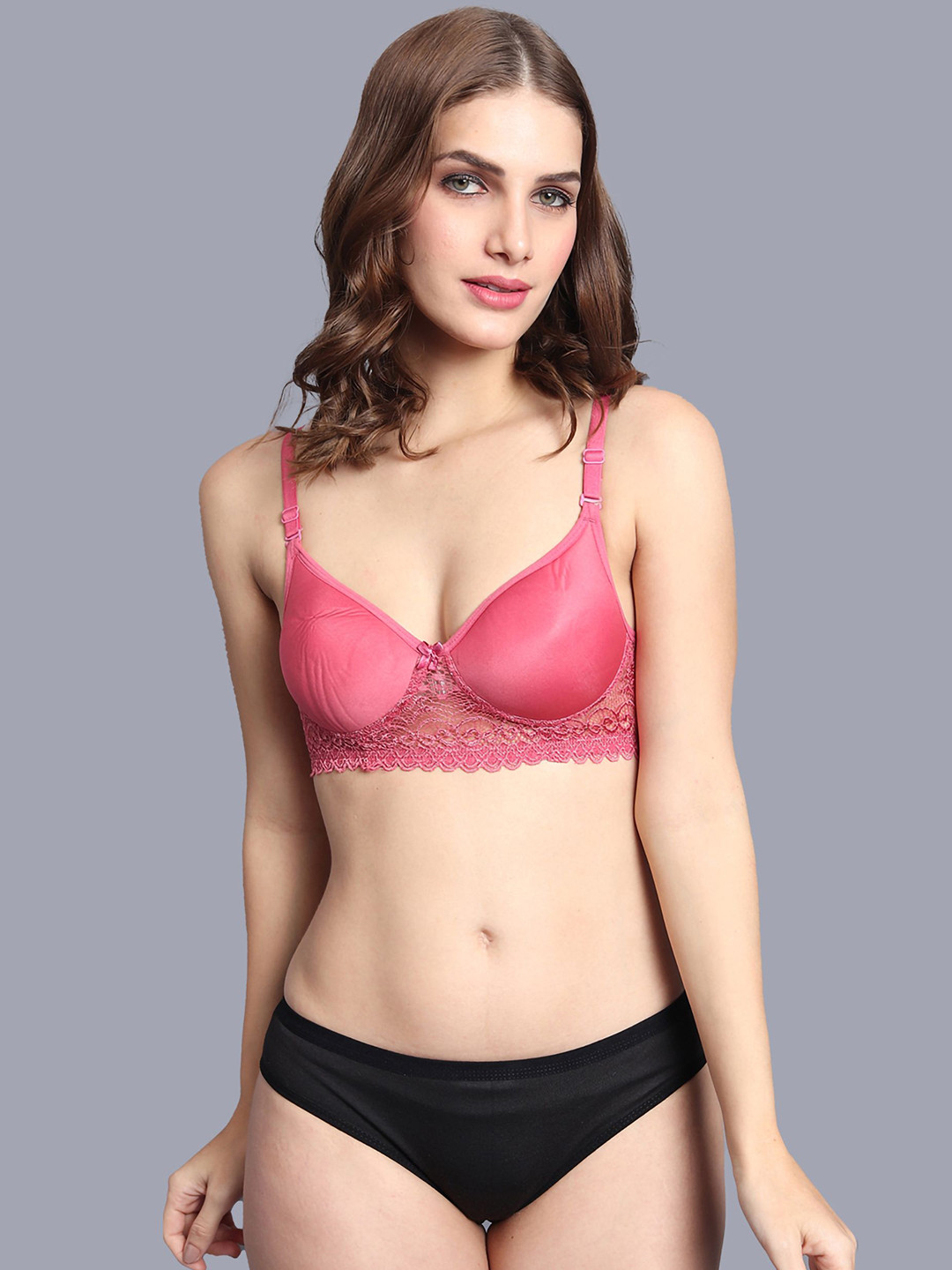 AROUSY Women Lightly Padded Lingerie Sett