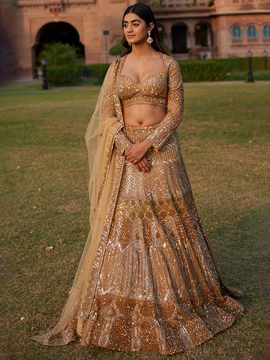 KIASA By Ronak & Shruti HANIKA Embellished Ready to Wear Lehenga Blouse With Dupatta