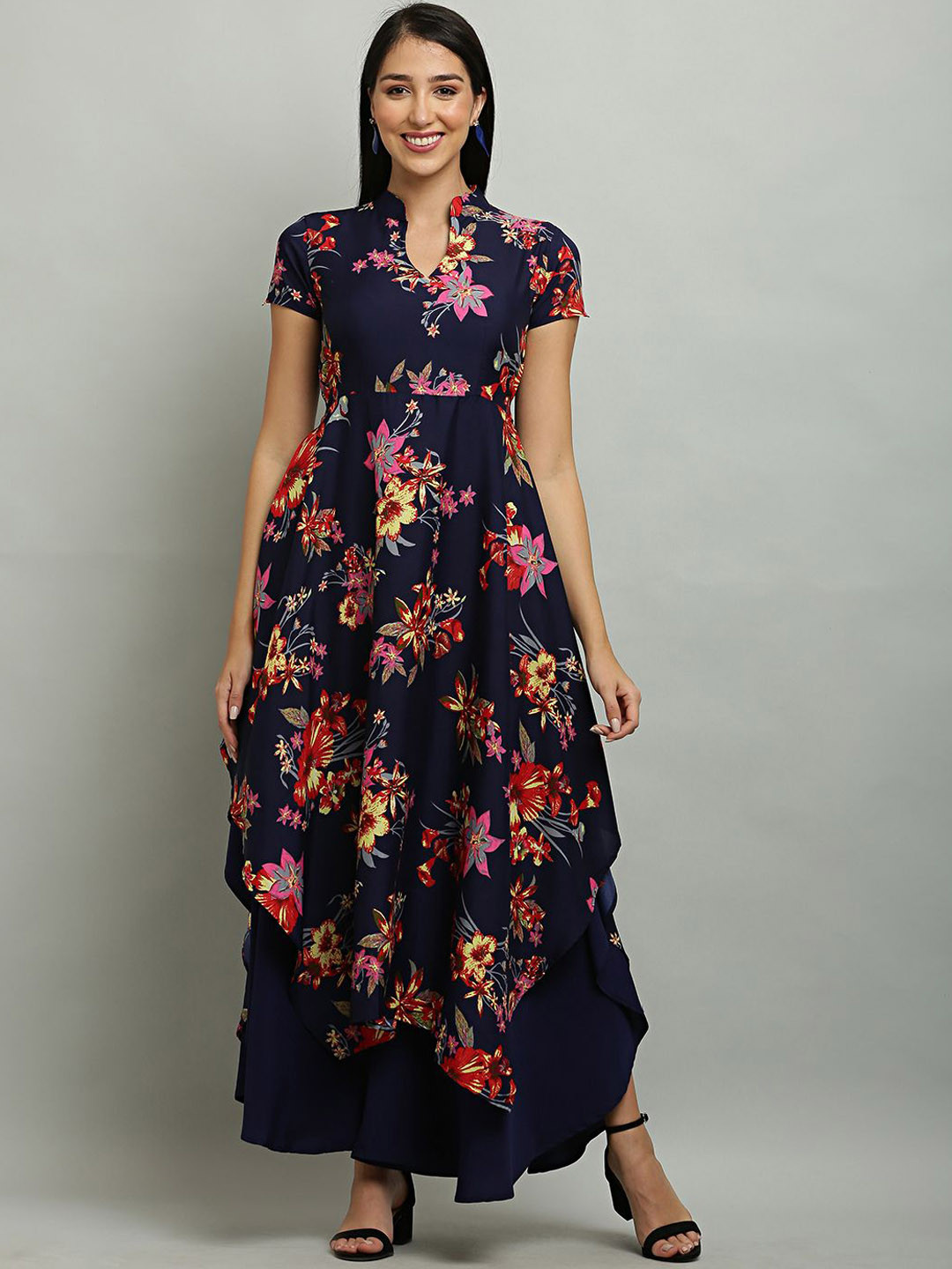 DEGE Printed Anarkali Women Kurtas