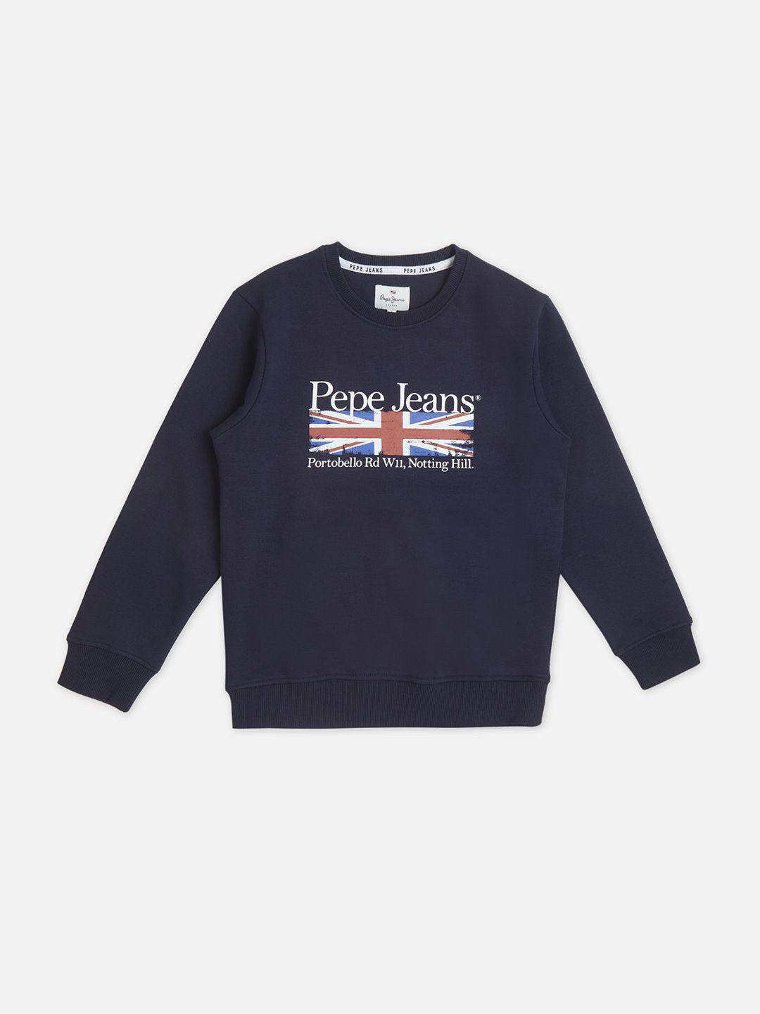 Pepe Jeans Boys Graphic Printed Round Neck Cotton Pullover Sweatshirt