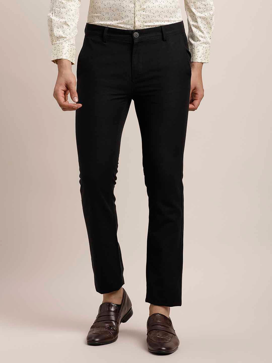 Turtle Men Relaxed Skinny Fit Chinos Trousers