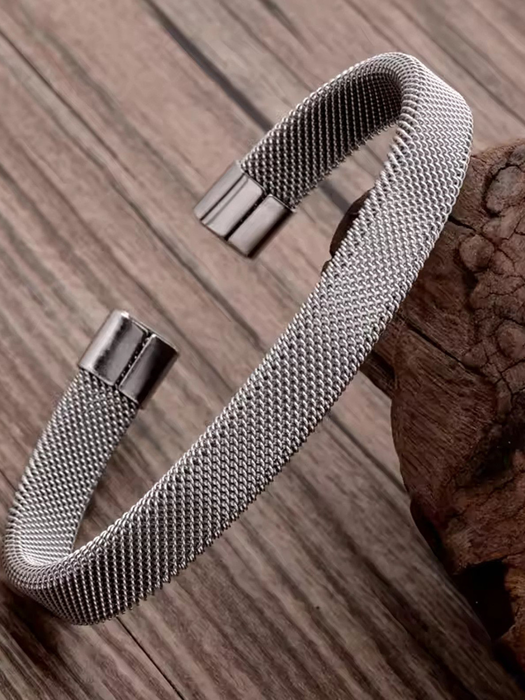 Heer Collection Men Stainless Steel Kada Bracelet