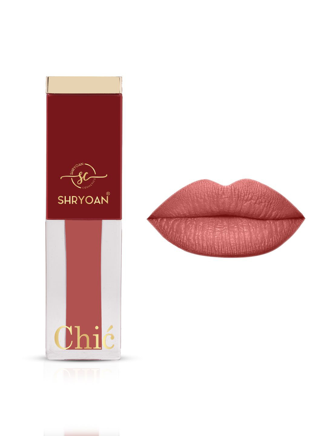 SHRYOAN Chic Velvet Water Proof Matte Liquid Lipstick - 3.5g - Blushing Dahila-03