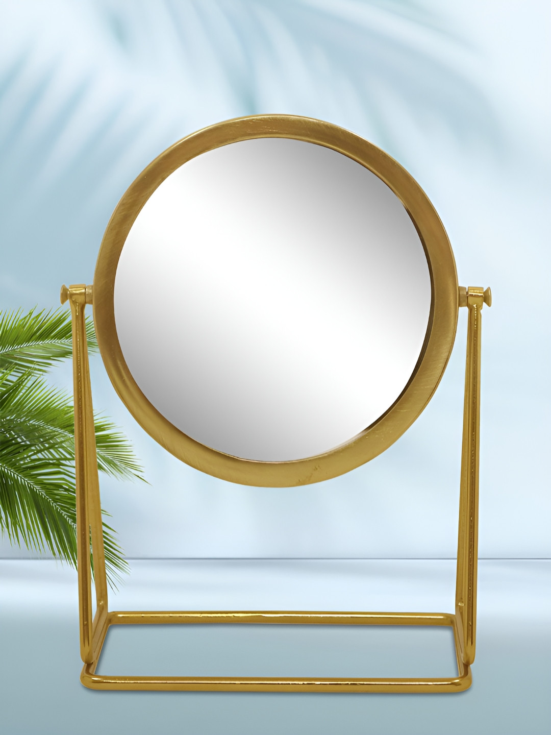 Metalsmith Yellow & Black Table Top Makeup Mirrors