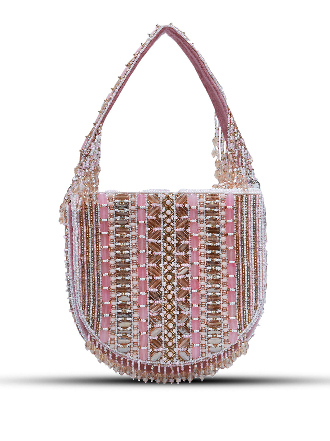 THE TAN CLAN Asma Embroidered Foldover Clutch