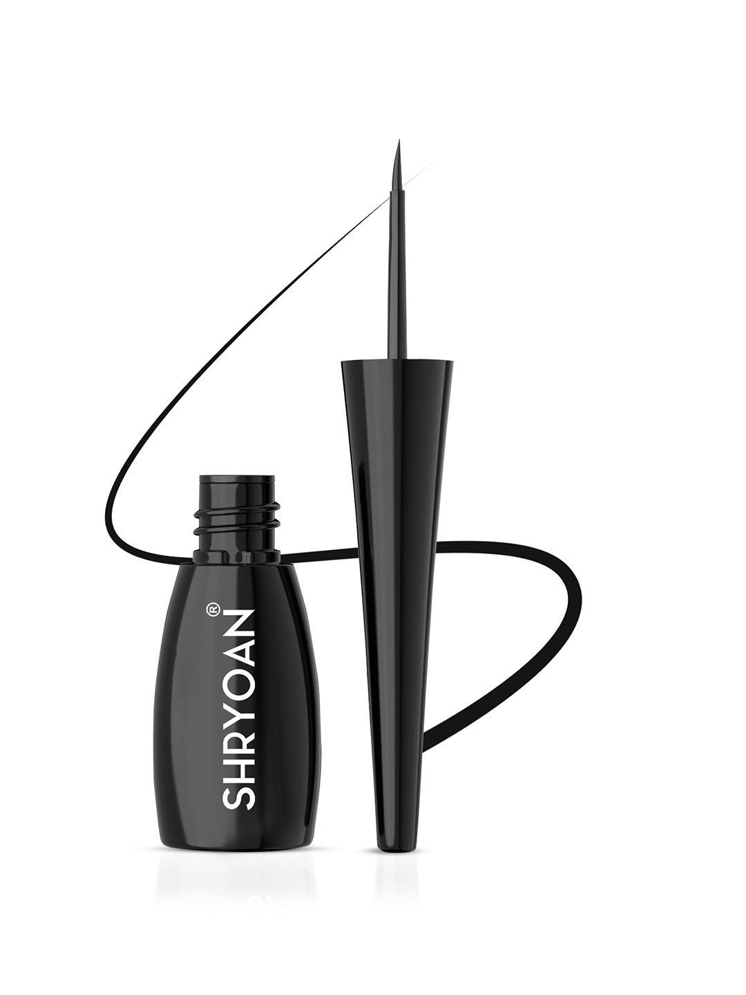 SHRYOAN Super Flow 24 Hour Smudge Proof & Waterproof Eyeliner- 6ml- Black To Basic