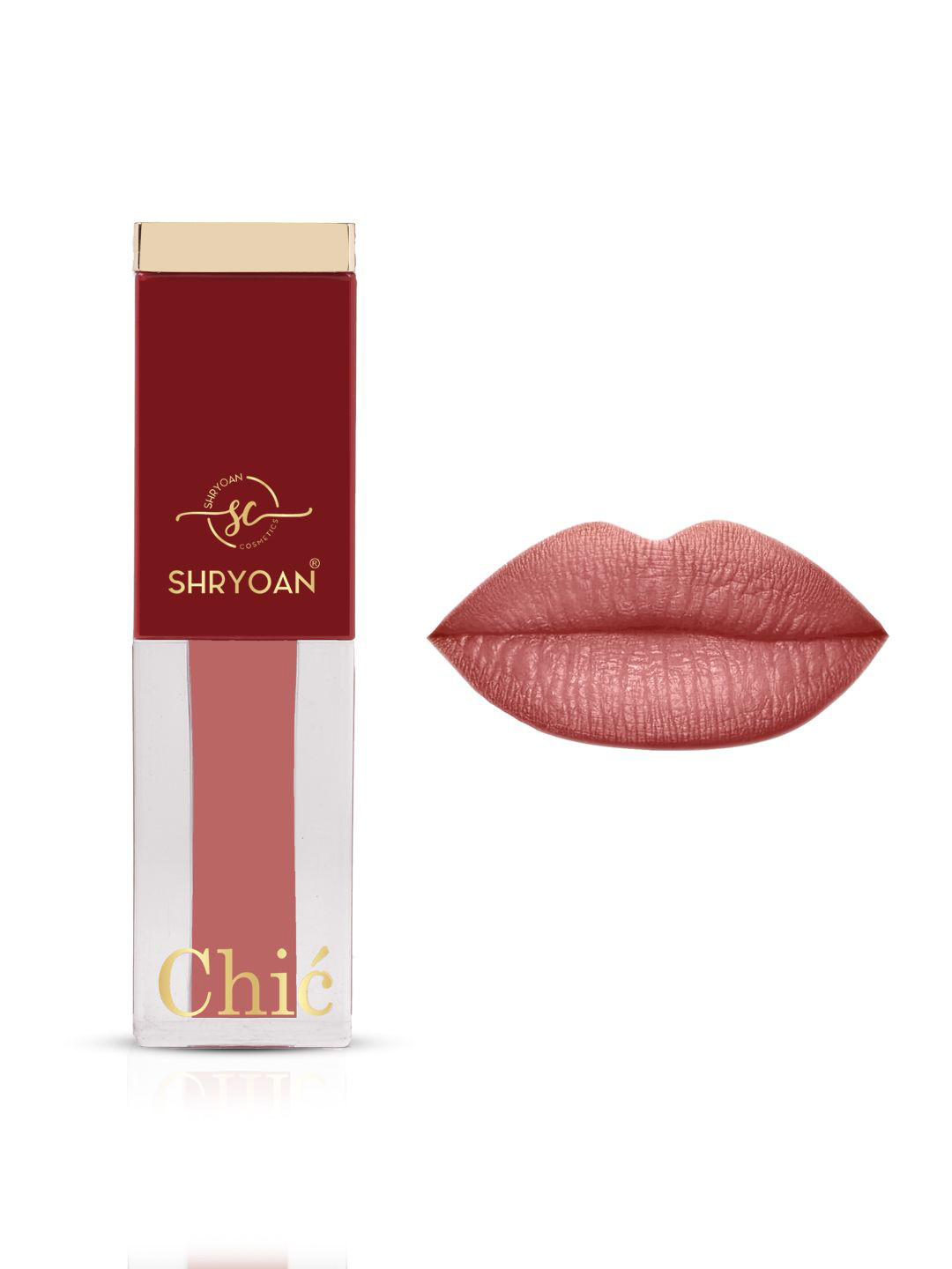 SHRYOAN Chic Velvet Water Proof Matte Liquid Lipstick - 3.5g -Brown Sugar Rose-10