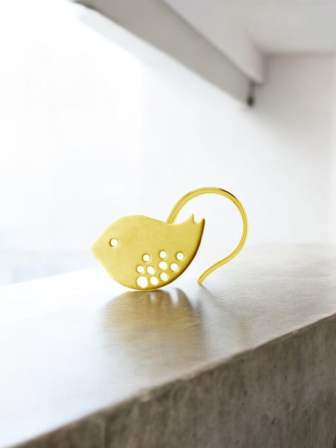 Goldnera Brass Bird Stud Nosepin