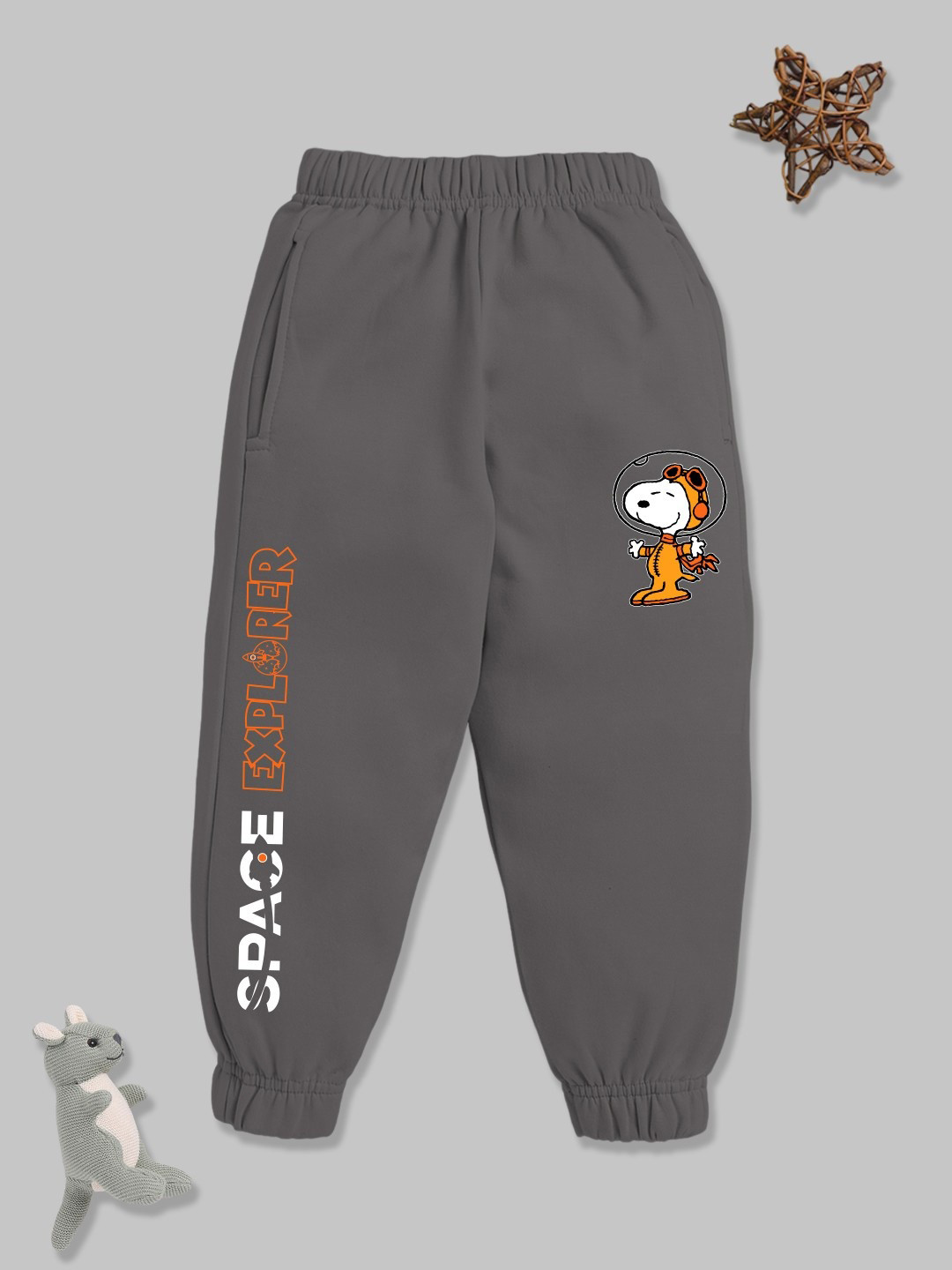 YK X Minute Mirth Boys Peanuts Printed Fleece Joggers