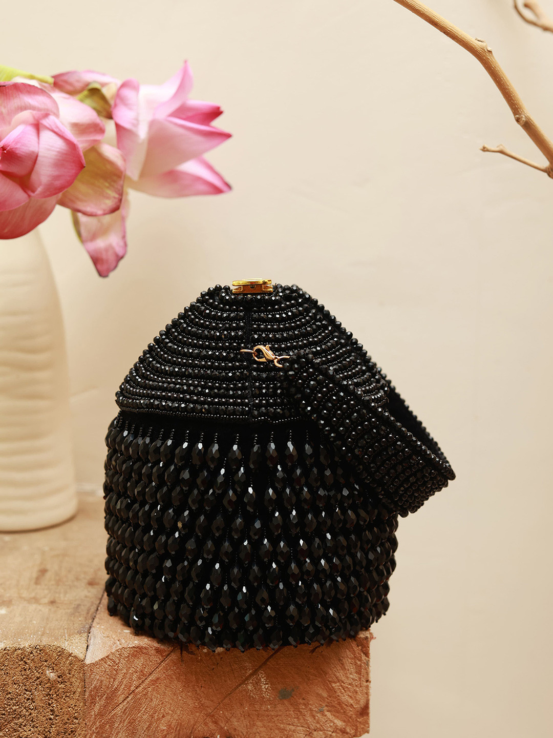 THE TAN CLAN Embroidered Box Clutch