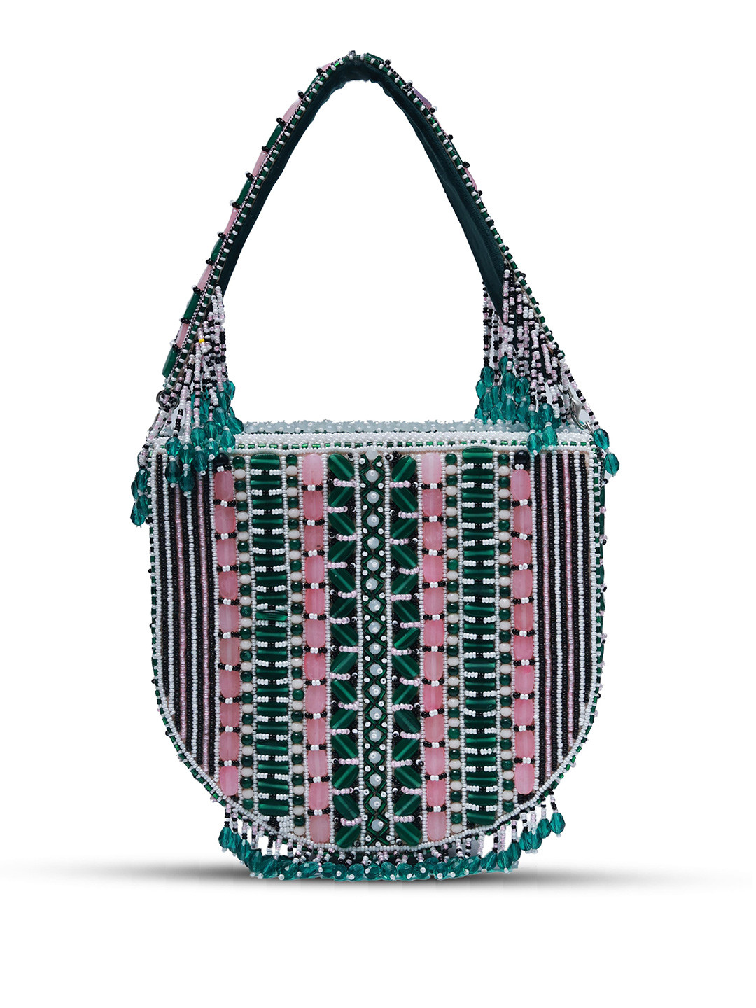 THE TAN CLAN Asma Embroidered Foldover Clutch