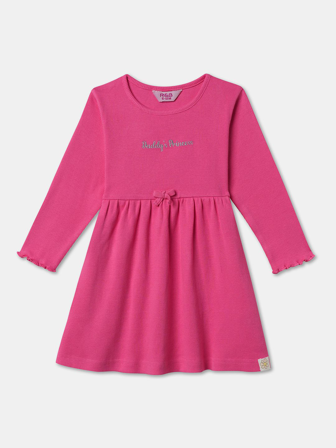 R&B Girls Bow Detail Fit & Flare Dress