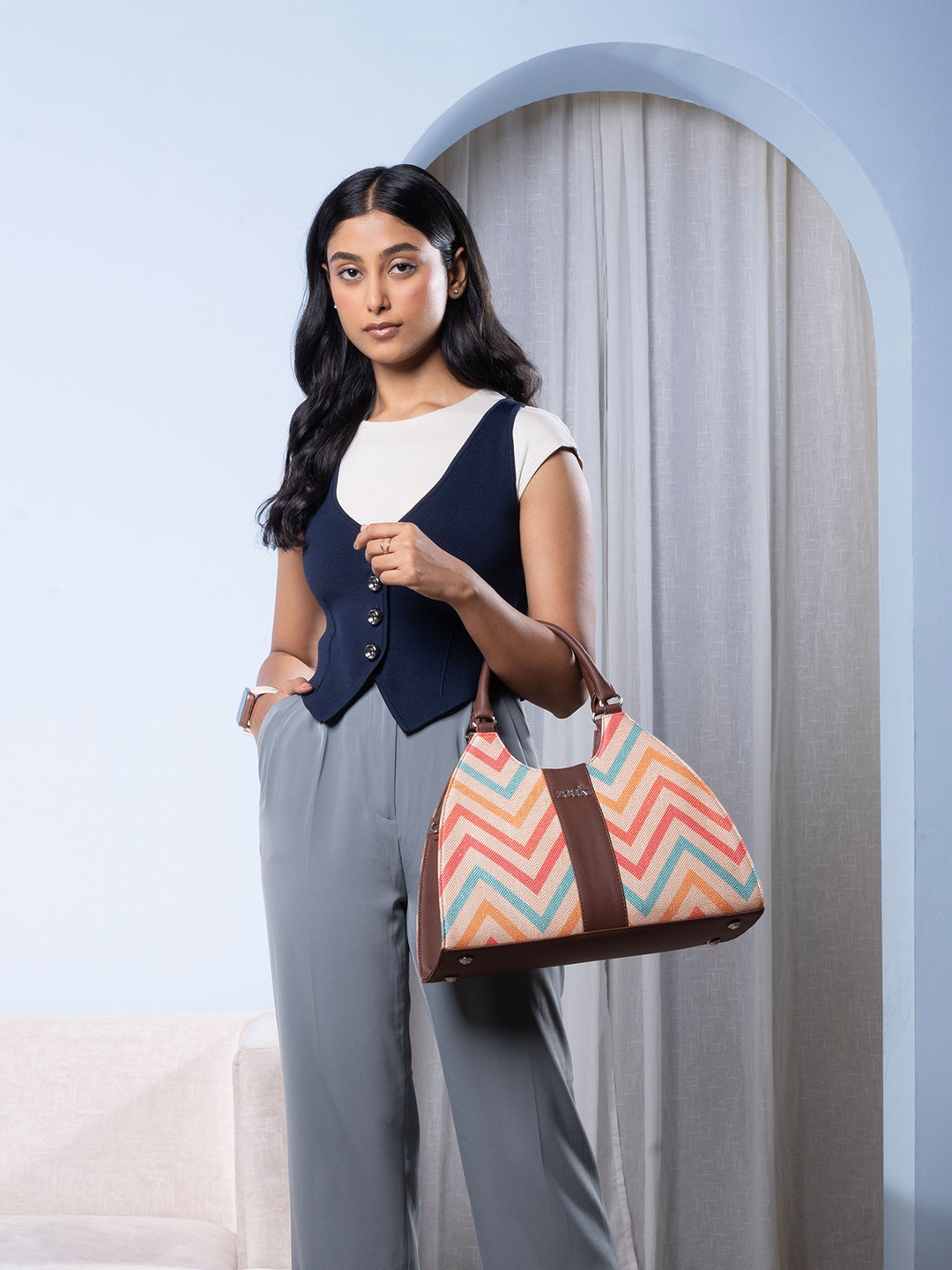 ZOUK Women Printed Satchel