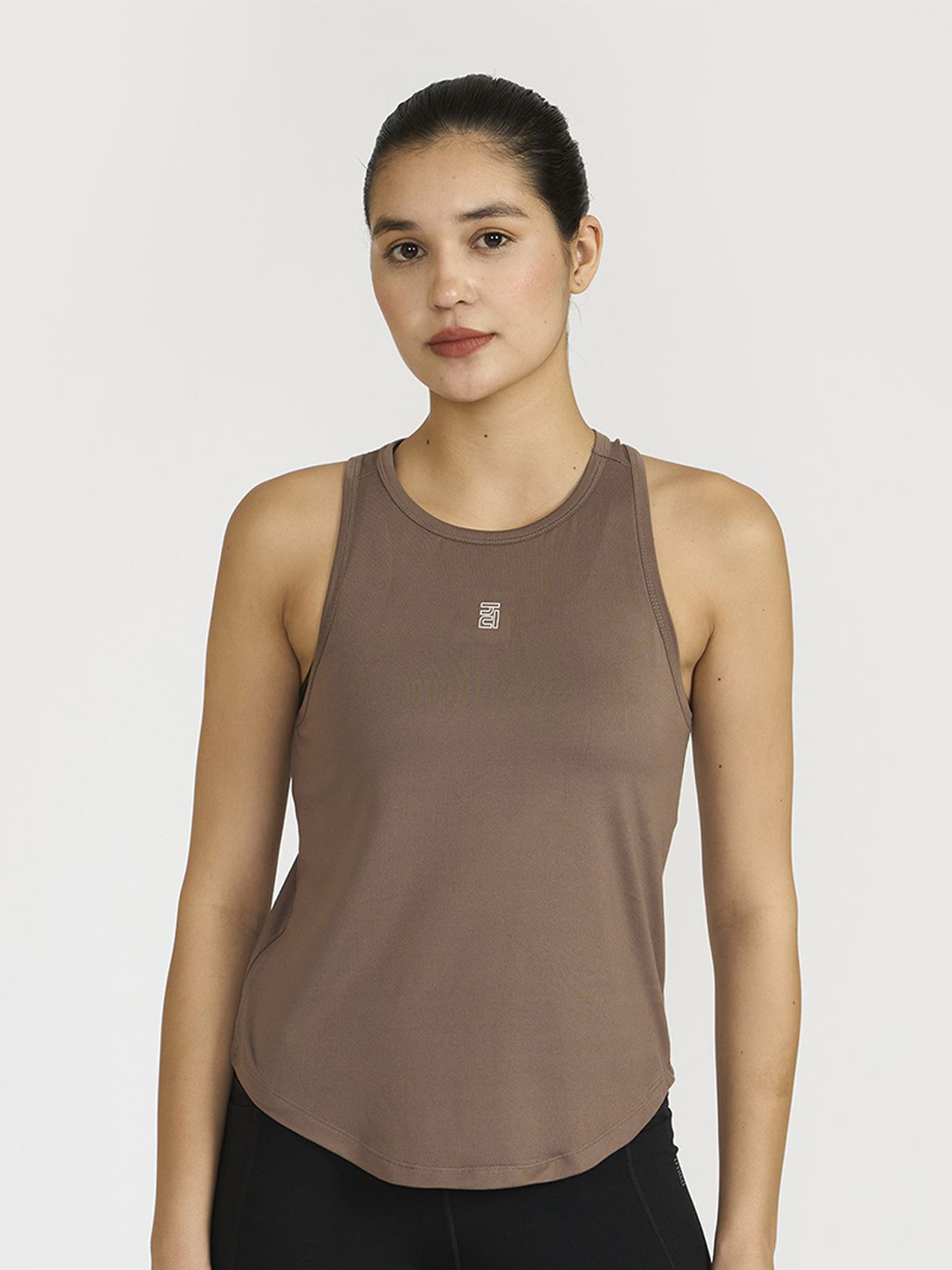 Hunnit Women Zen Round Neck Breathable & Dry Fit Activewear Sports Tank Top