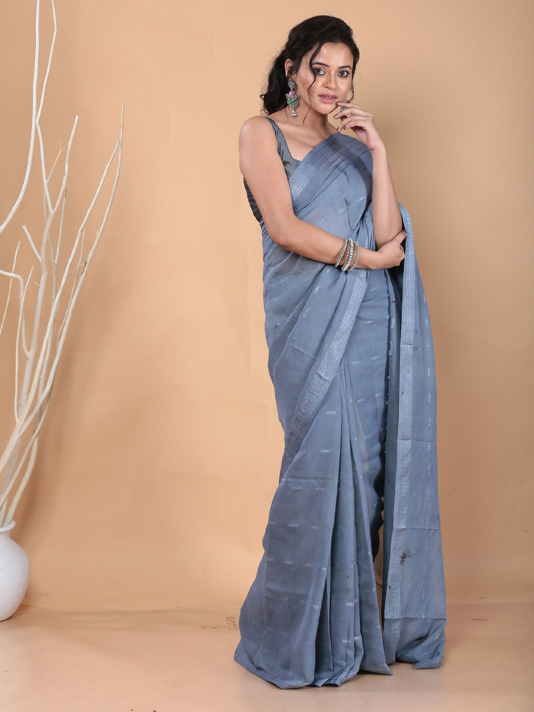 Urbane Essence Woven Design Pure Georgette Saree