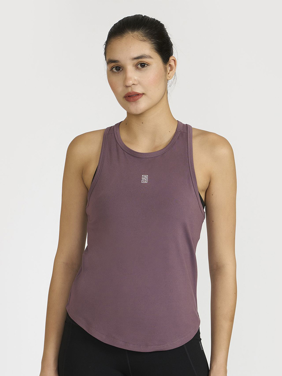 Hunnit Women Zen Round Neck Breathable & Dry Fit Activewear Sports Tank Top
