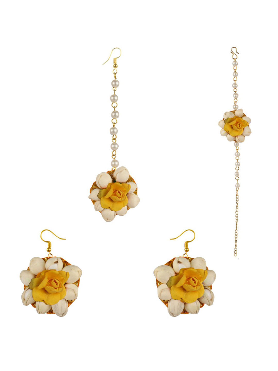 Daizy Pearls Beaded Floral Jewellery Set