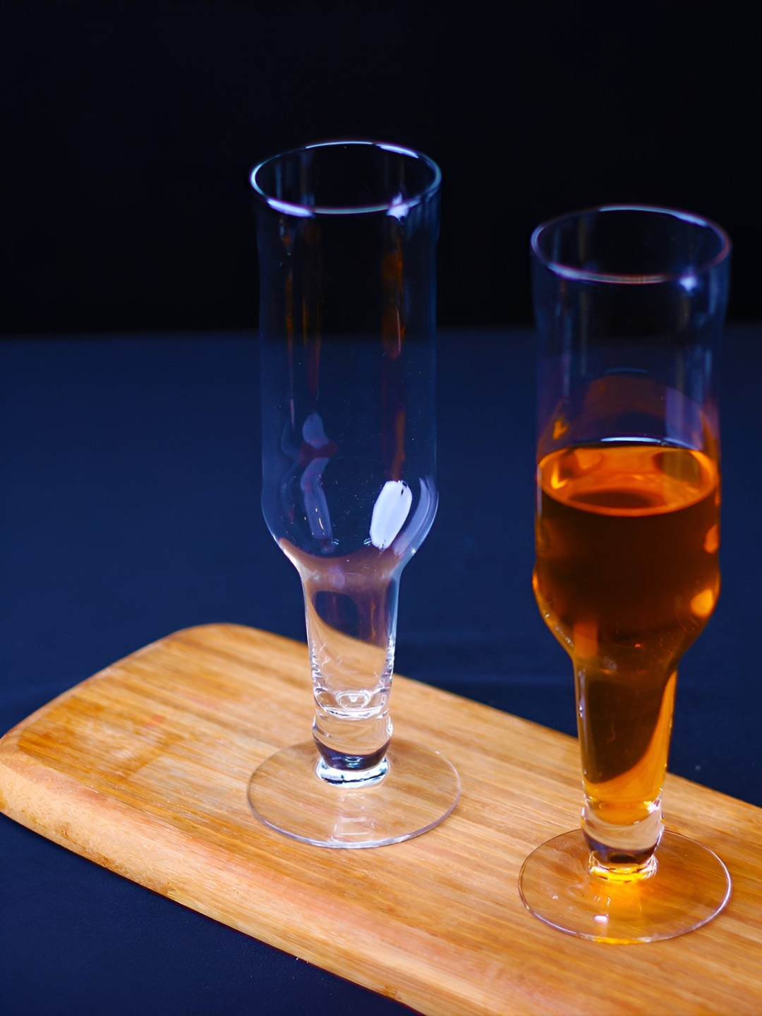 MELBIFY Transparent 2 Pieces Inverted Beer Bar Glass 300 ml