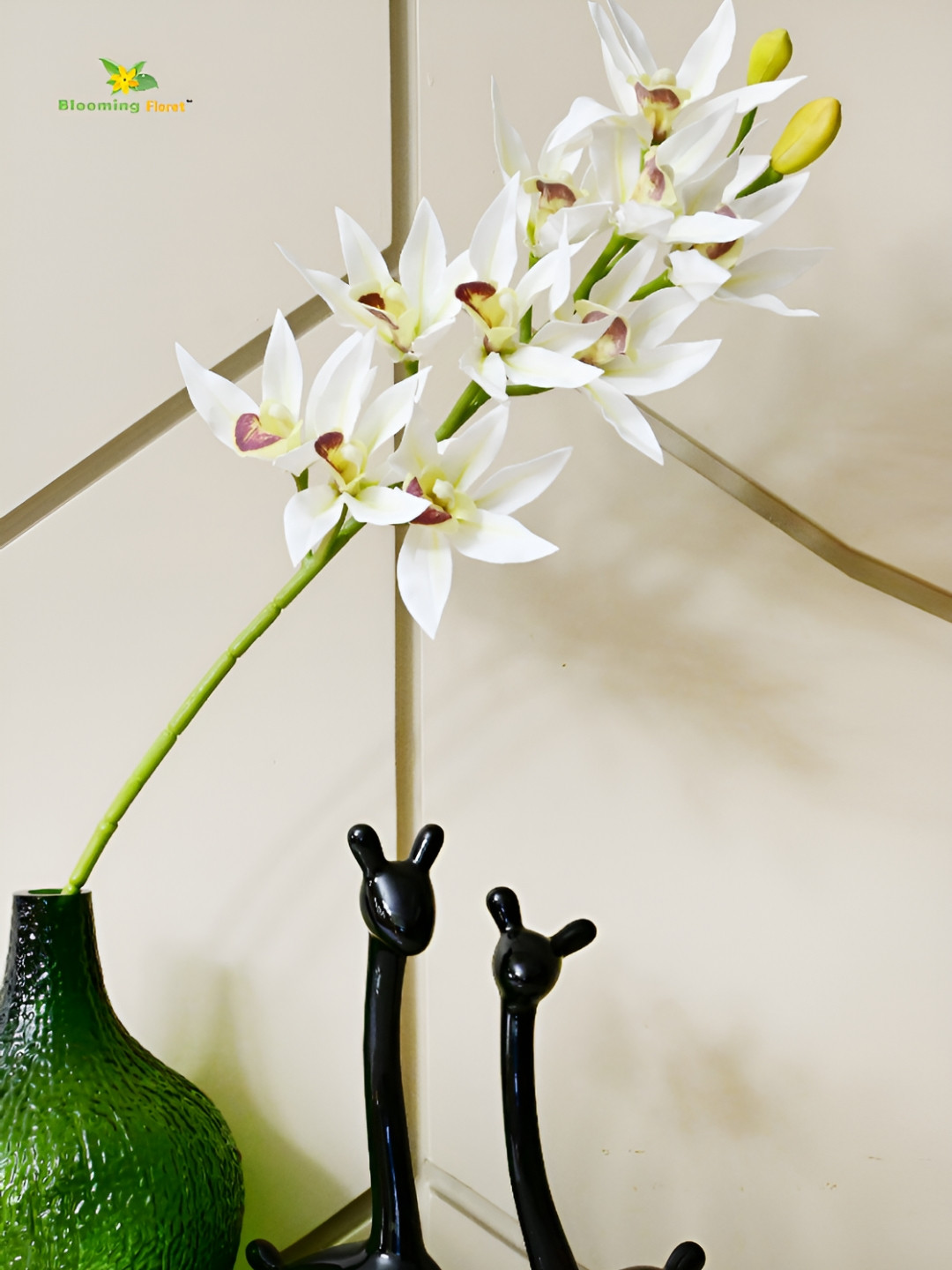 Blooming Floret White Orchid Artificial Flower