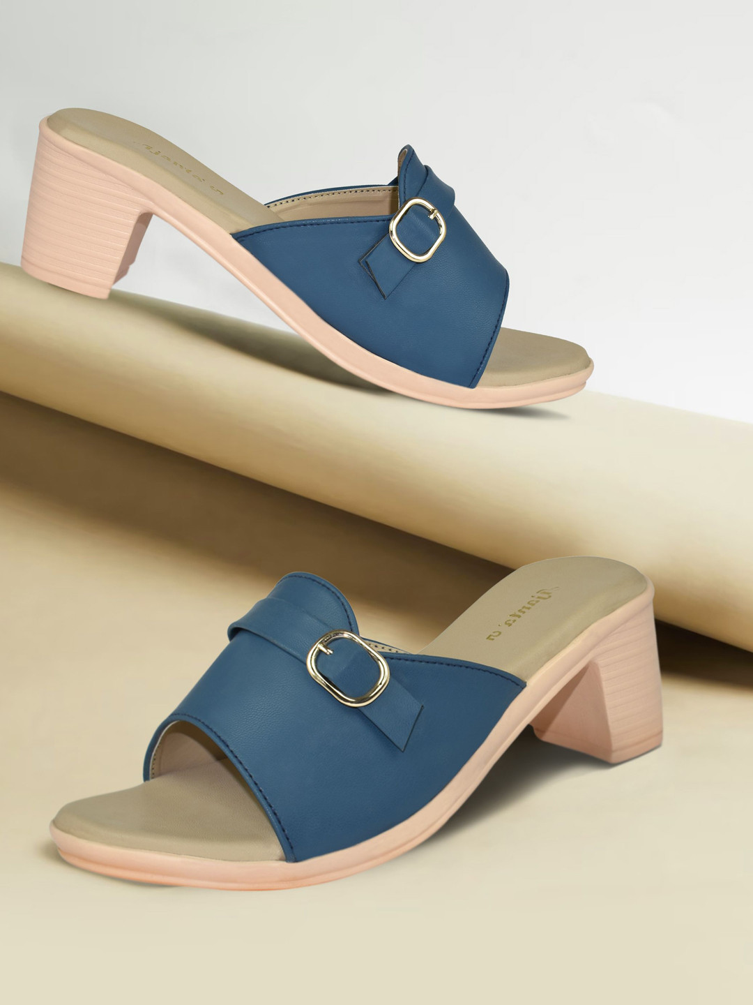 Ajanta Block Round Toe Sandals