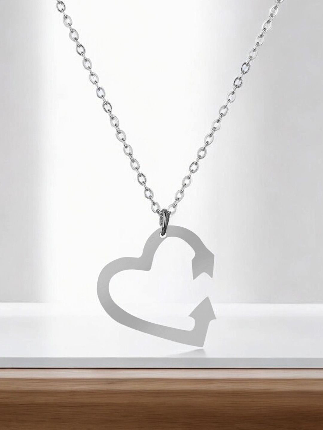 DressBerry Girls 925 Sterling Silver Arrow Heart Pendant with Chain