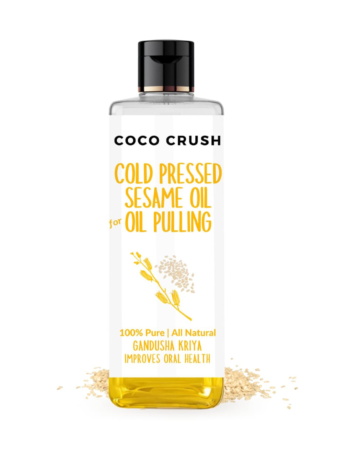 Coco Crush Cold Pressed Sesame Oil For Pulling -100ml