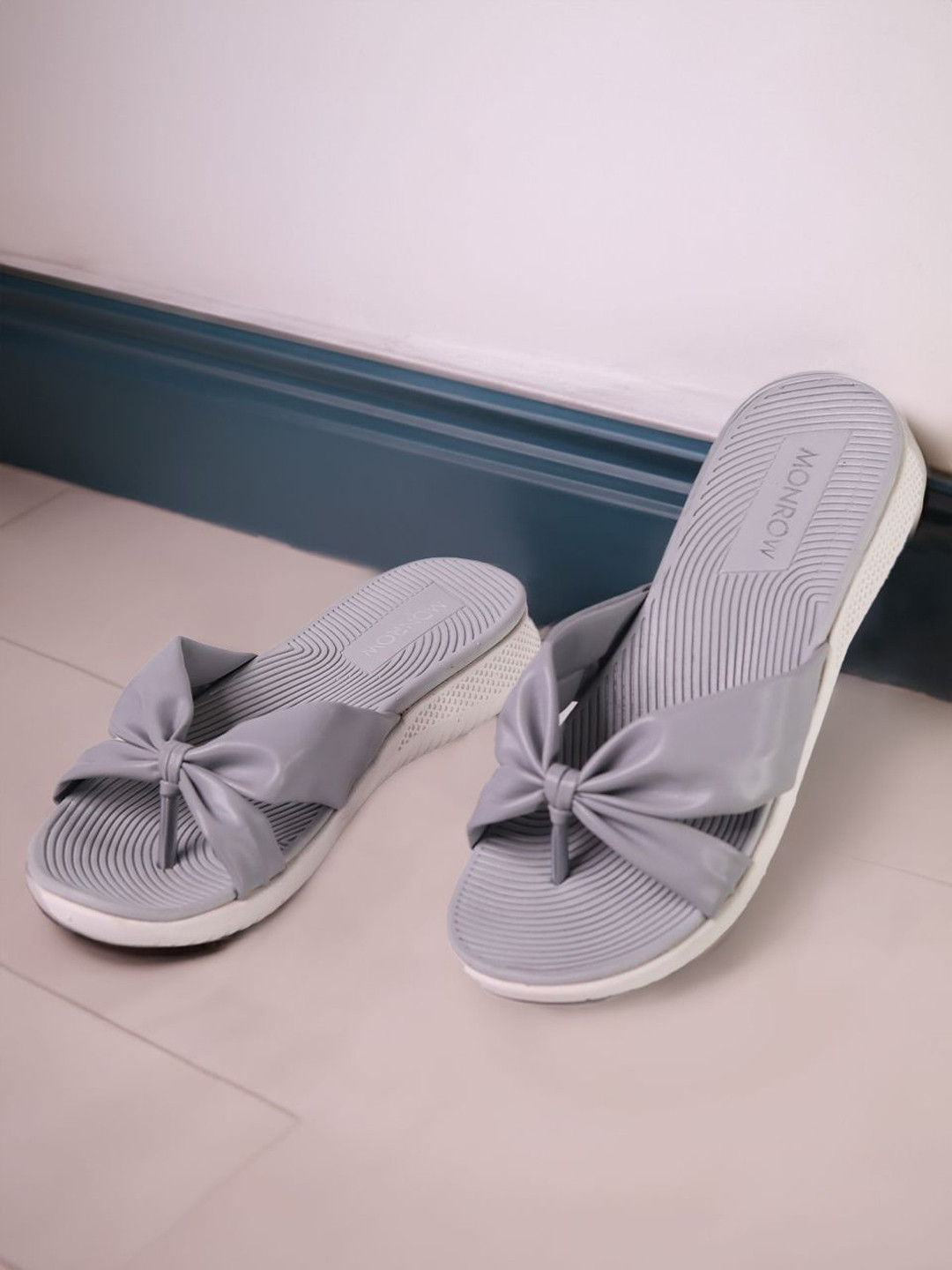 Monrow Women Open PU Toe Flats