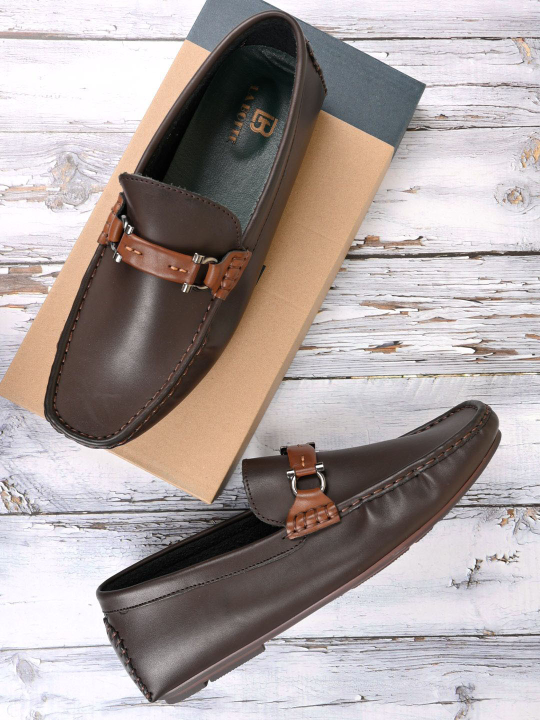 LA BOTTE Men Solid Slip-On Round Toe Loafers